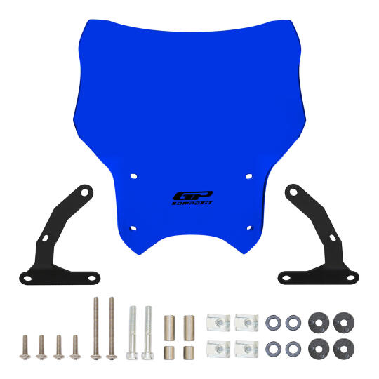 GP Kompozit Honda CB125R 2012-2024 Uyumlu Kısa Ön Cam Mavi - 5