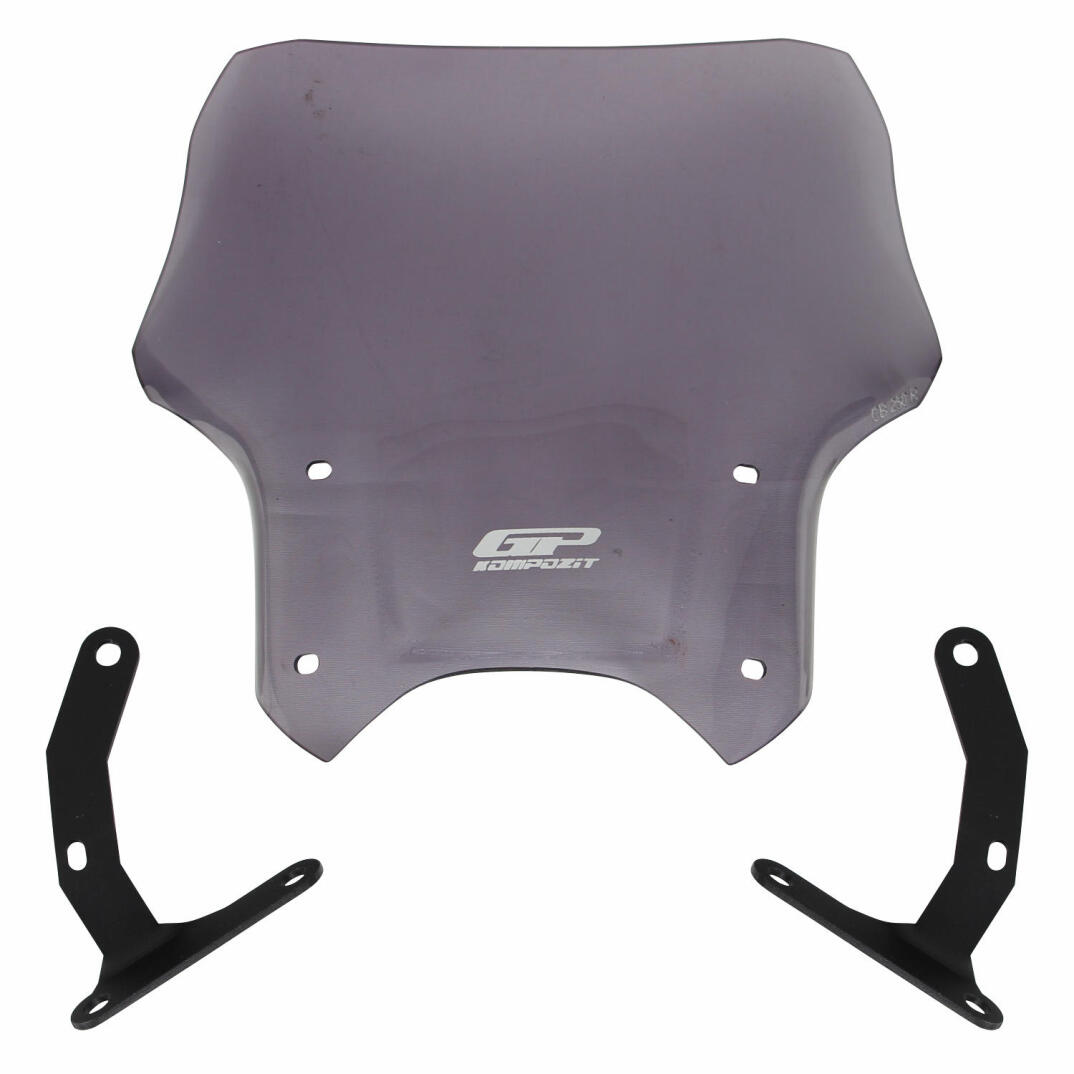 GP Kompozit Honda CB125R / CB250R 2012-2024 Uyumlu Kısa Ön Cam Füme - 1