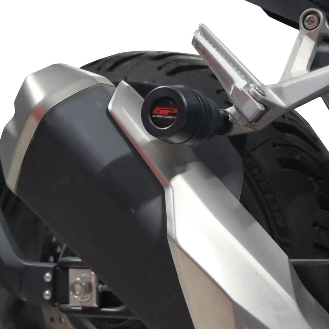 GP Kompozit Honda CB500 Hornet 2024-2025 Uyumlu Egzoz Koruma Takozu Siyah - 3