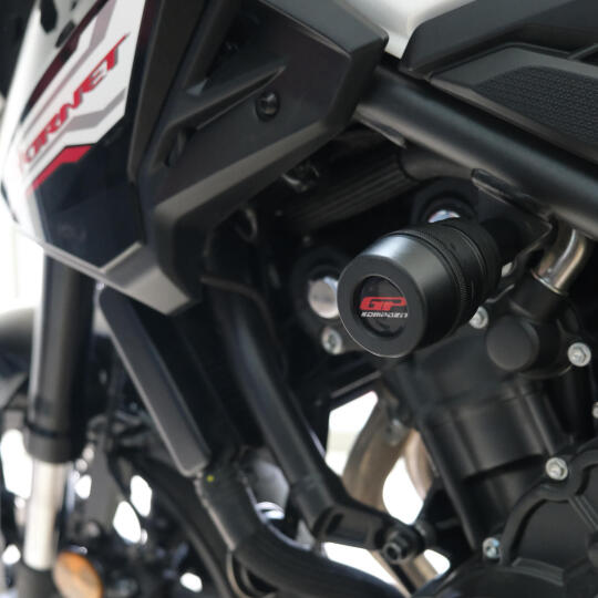 GP Kompozit Honda CB500 Hornet 2024-2025 Uyumlu Motor Koruma Takozu Siyah (1)