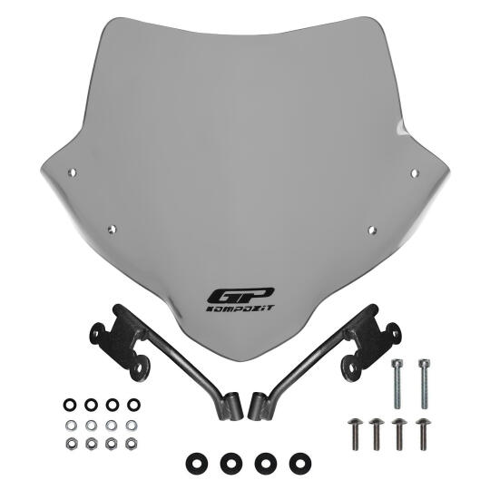 GP Kompozit Honda CB500 Hornet 2024-2025 Uyumlu Ön Cam Gri - 5