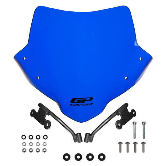 GP Kompozit Honda CB500 Hornet 2024-2025 Uyumlu Ön Cam Mavi - 5