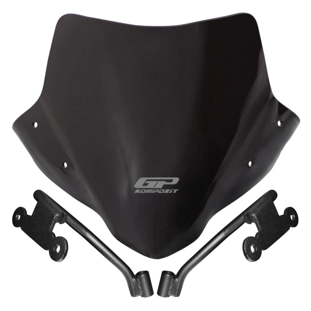 GP Kompozit Honda CB500 Hornet 2024-2025 Uyumlu Ön Cam Siyah - 1