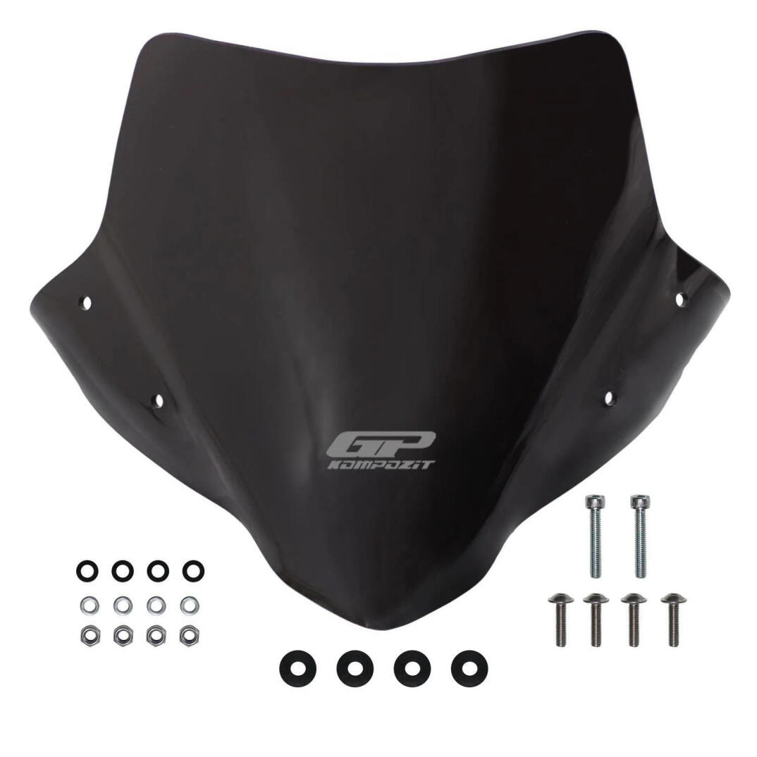 GP Kompozit Honda CB500 Hornet 2024-2025 Uyumlu Ön Cam Siyah - 6