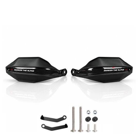 GP Kompozit Honda CB500 Hornet 2024-2025 Uyumlu Plastik Elcik Koruma Siyah - 4