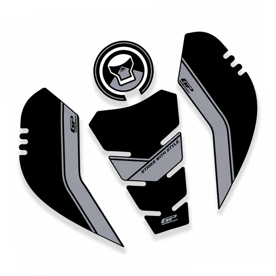 GP Kompozit Honda CB500 Hornet 2024-2025 Uyumlu Tank Pad Siyah-Gri - 2