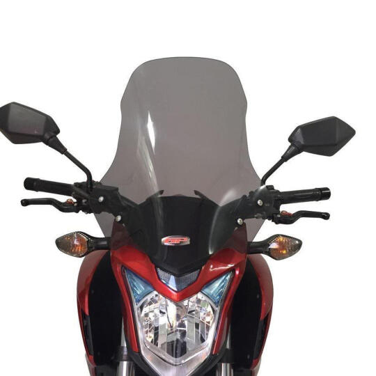 GP Kompozit Honda CB500F 2014-2018 Uyumlu Ön Cam Siyah (1)