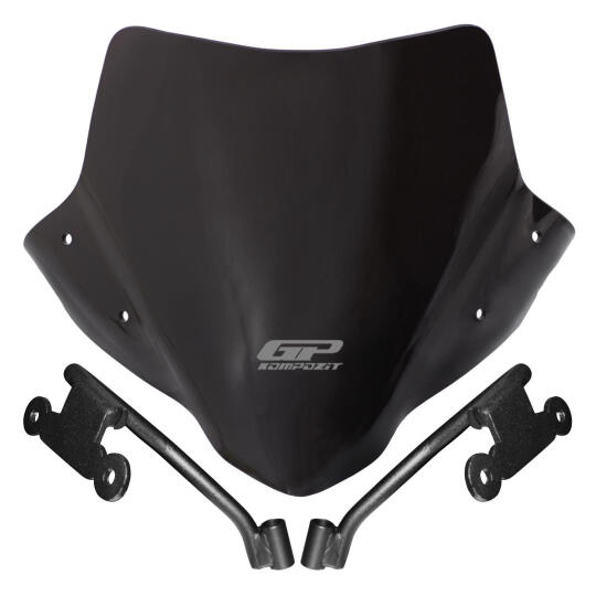 GP Kompozit Honda CB500F 2014-2020 Uyumlu Kısa Ön Cam Siyah