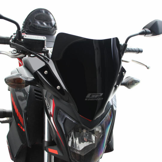 GP Kompozit Honda CB650F 2014-2020 Uyumlu Kısa Ön Cam Füme - 3