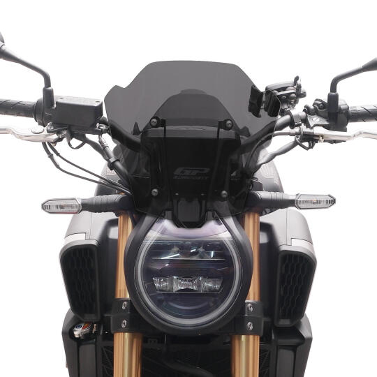 GP Kompozit Honda CB650R E-CLUTCH 2025-2026 Uyumlu Kısa Ön Cam Füme (1)