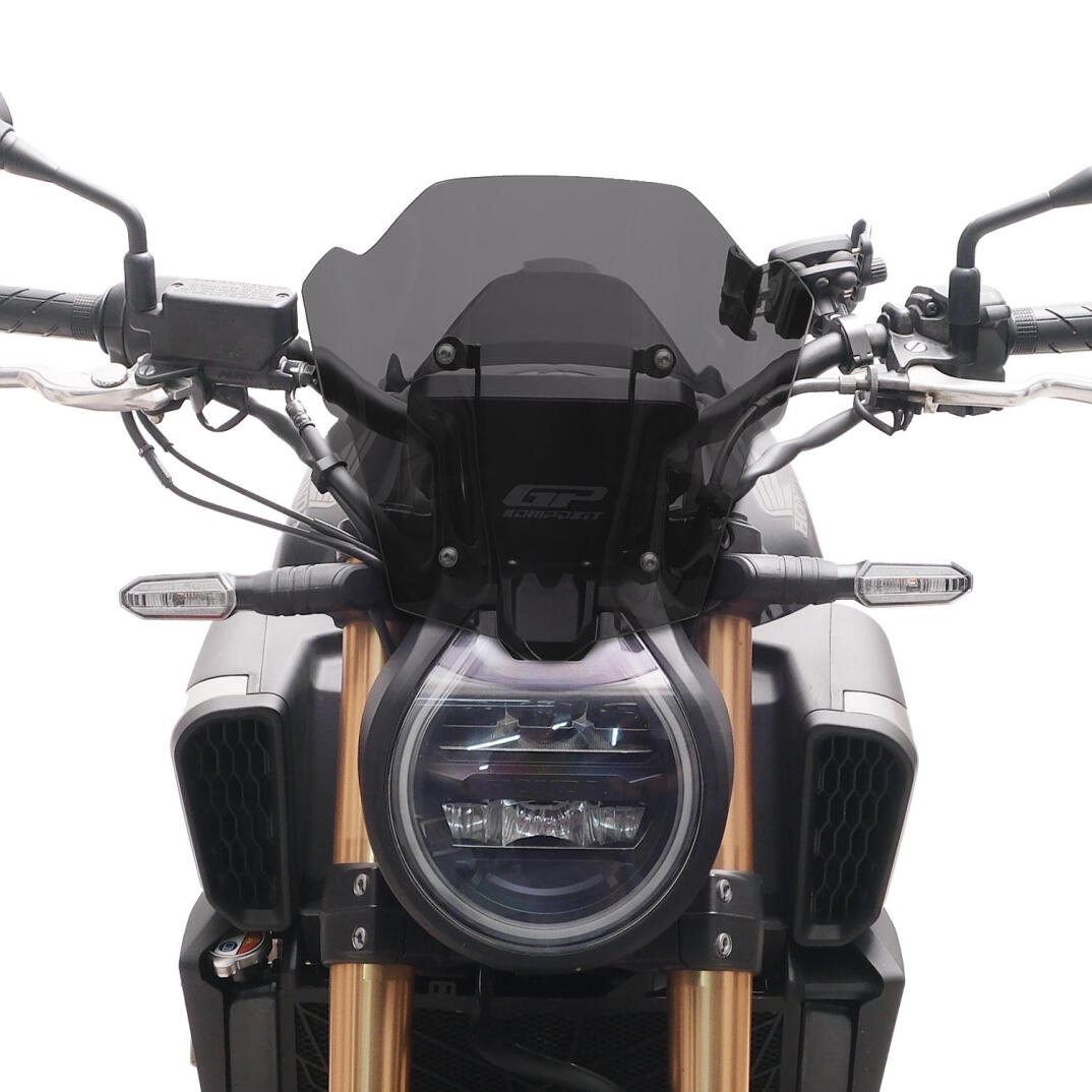 GP Kompozit Honda CB650R E-CLUTCH 2025-2026 Uyumlu Kısa Ön Cam Füme - 2