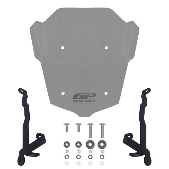 GP Kompozit Honda CB650R E-CLUTCH 2025-2026 Uyumlu Kısa Ön Cam Füme - 5
