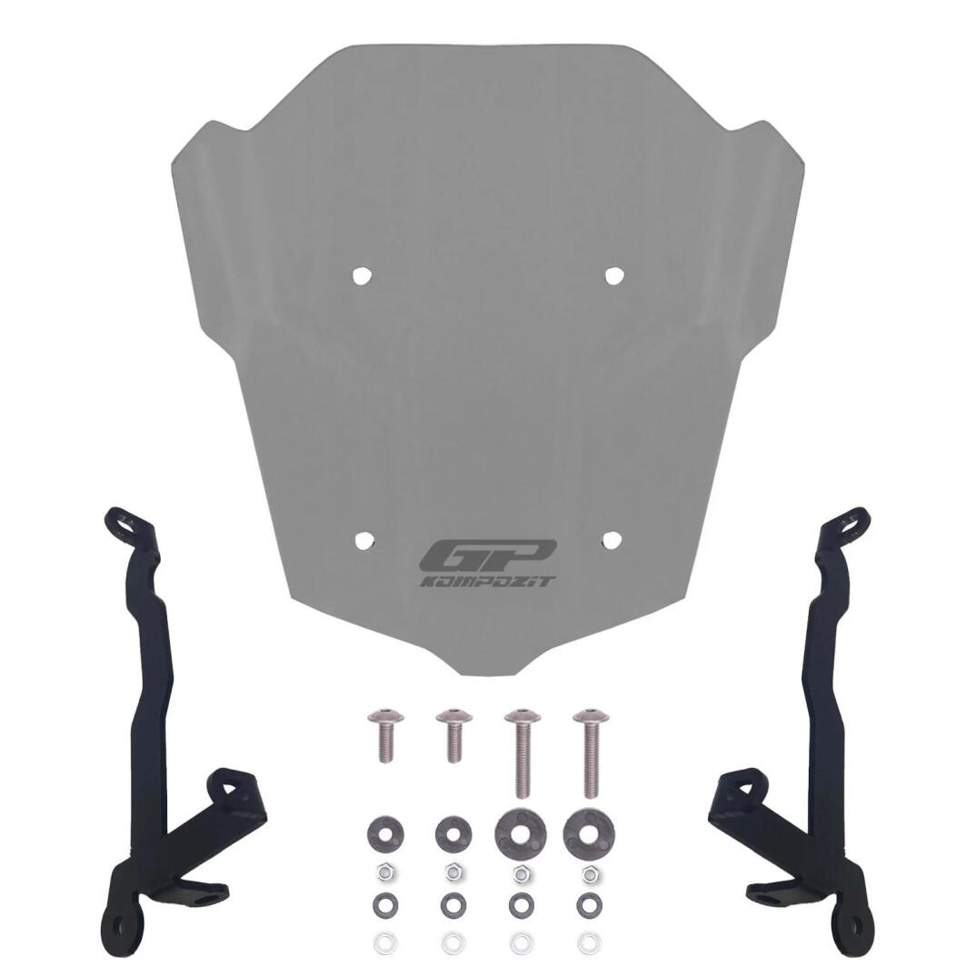 GP Kompozit Honda CB650R E-CLUTCH 2025-2026 Uyumlu Kısa Ön Cam Füme - 5