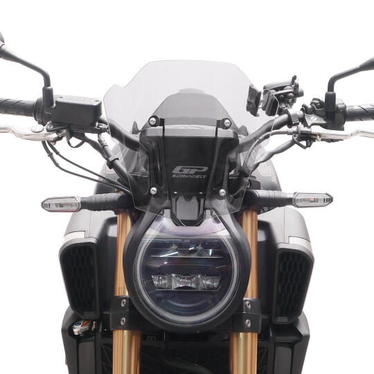 GP Kompozit Honda CB650R E-CLUTCH 2025-2026 Uyumlu Kısa Ön Cam Şeffaf (1)