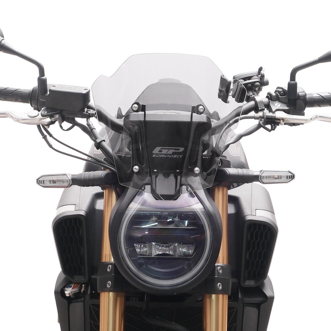 GP Kompozit Honda CB650R E-CLUTCH 2025-2026 Uyumlu Kısa Ön Cam Şeffaf - 2