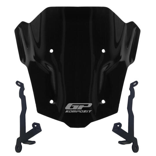 GP Kompozit Honda CB650R E-CLUTCH 2025-2026 Uyumlu Kısa Ön Cam Siyah