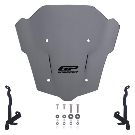 GP Kompozit Honda CB650R E-CLUTCH 2025-2026 Uyumlu Ön Cam Gri - 5