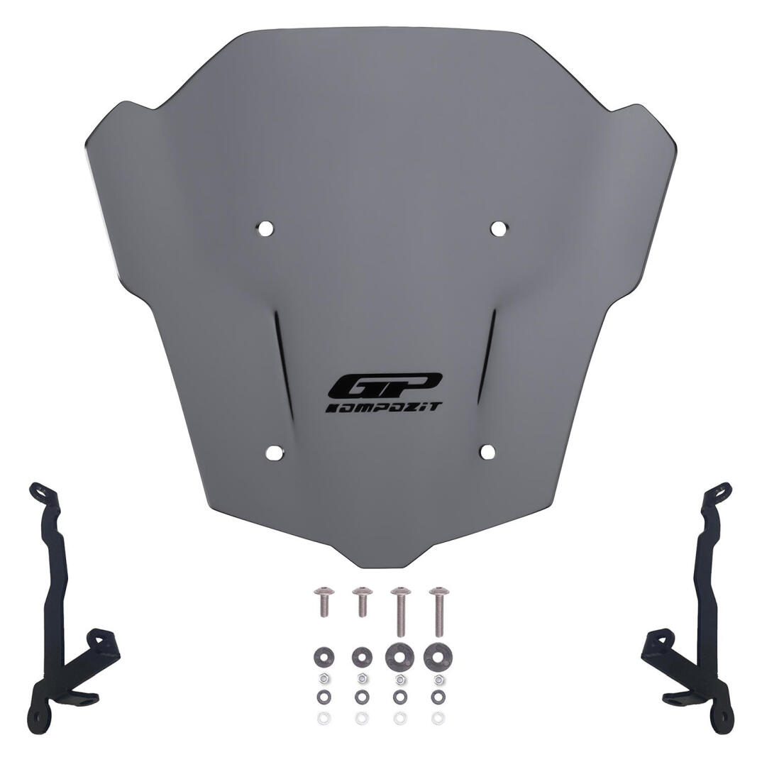 GP Kompozit Honda CB650R E-CLUTCH 2025-2026 Uyumlu Ön Cam Gri - 5