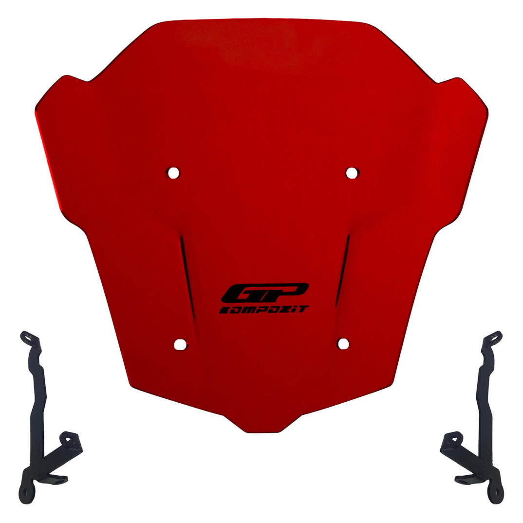 GP Kompozit Honda CB650R E-CLUTCH 2025-2026 Uyumlu Ön Cam Kırmızı - 1