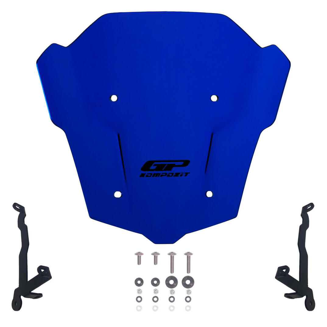 GP Kompozit Honda CB650R E-CLUTCH 2025-2026 Uyumlu Ön Cam Mavi - 5