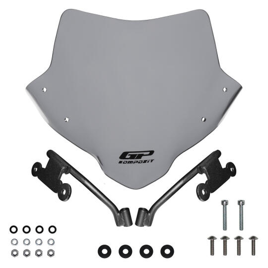 GP Kompozit Honda CB750 Hornet 2023-2024 Uyumlu Ön Cam Gri - 5