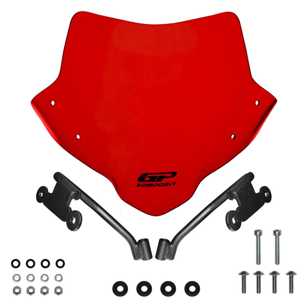 GP Kompozit Honda CB750 Hornet 2023-2024 Uyumlu Ön Cam Kırmızı - 5