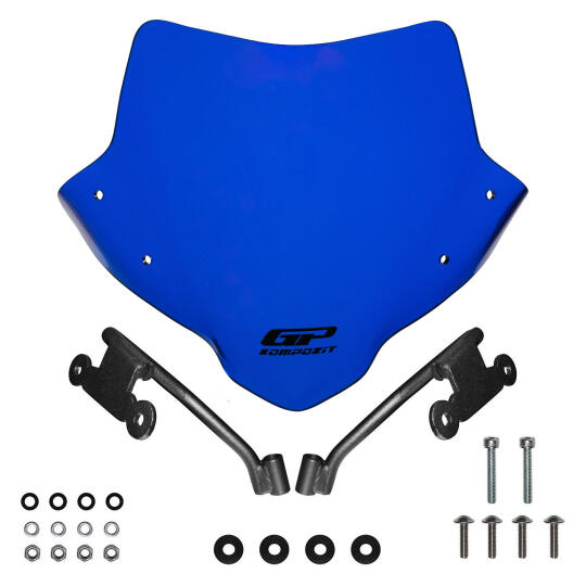 GP Kompozit Honda CB750 Hornet 2023-2024 Uyumlu Ön Cam Mavi - 5