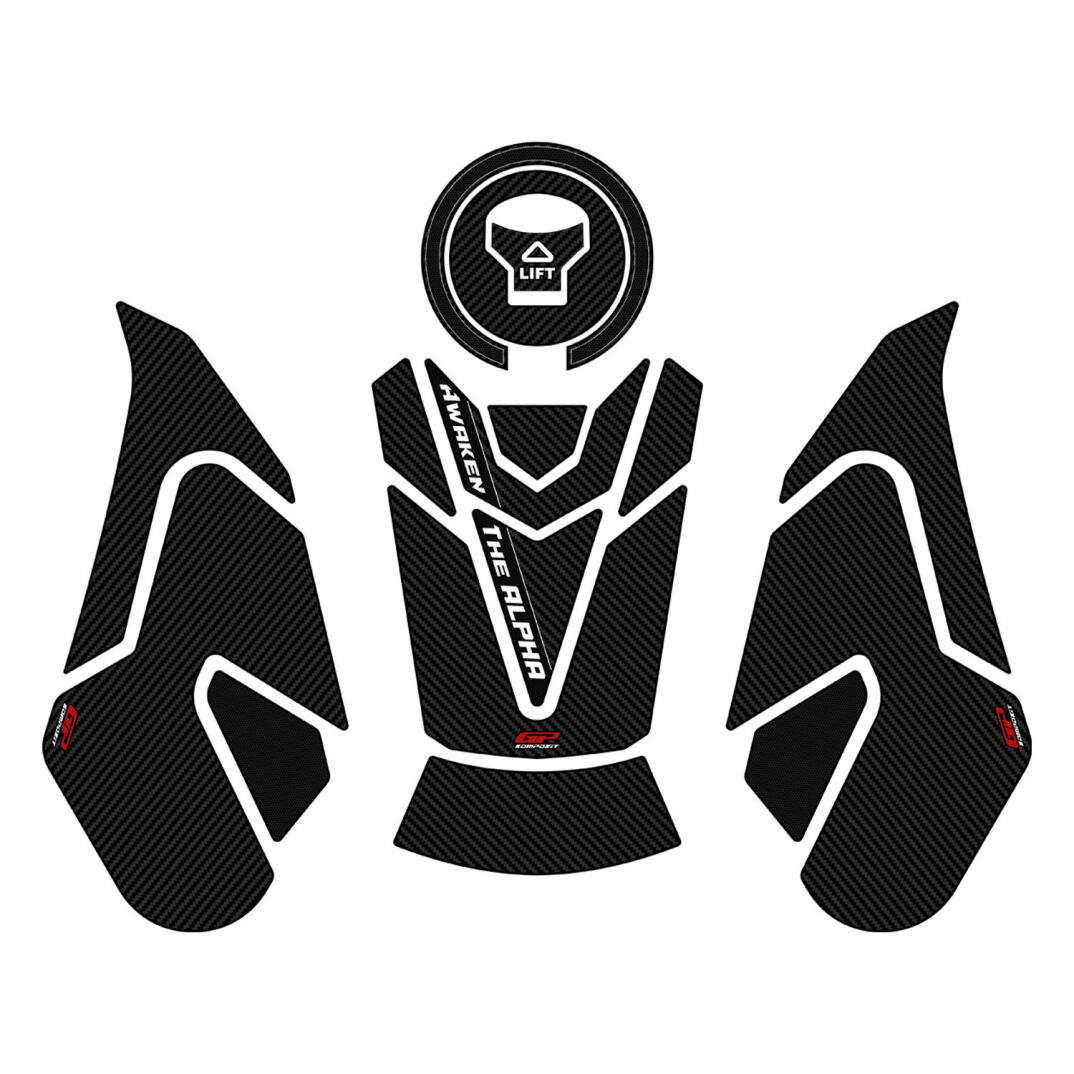 GP Kompozit Honda CB750 Hornet 2023-2024 Uyumlu Tank Pad Seti Karbon - 1