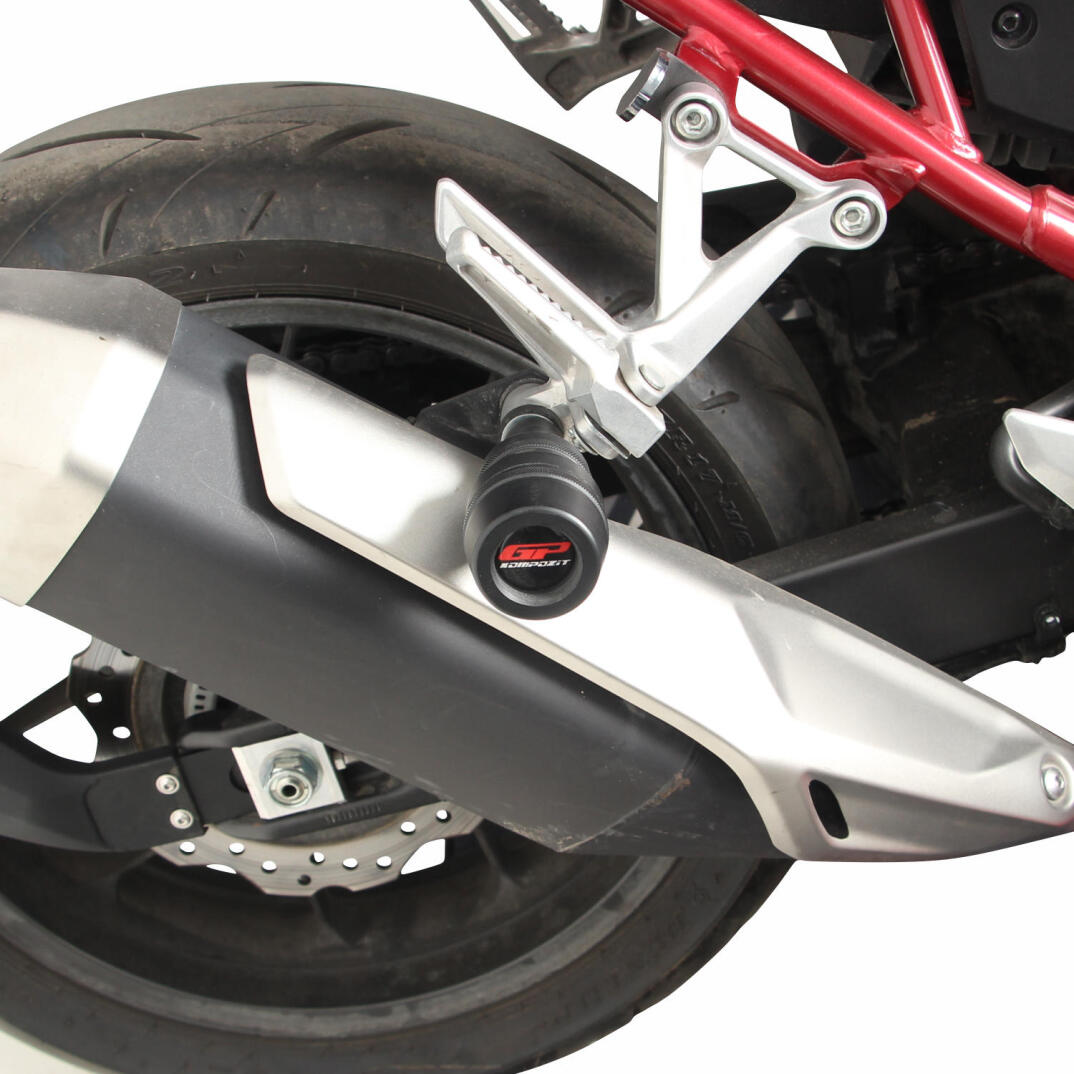 GP Kompozit Honda CB750 Hornet 2023-2026 Uyumlu Egzoz Koruma Takozu Siyah - 2