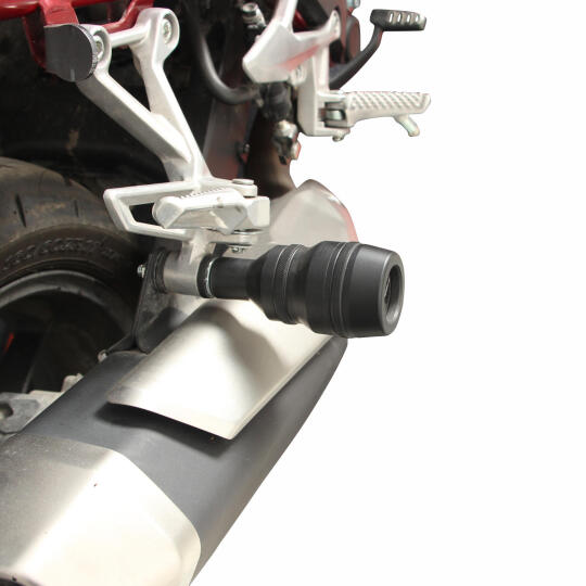 GP Kompozit Honda CB750 Hornet 2023-2026 Uyumlu Egzoz Koruma Takozu Siyah - 3