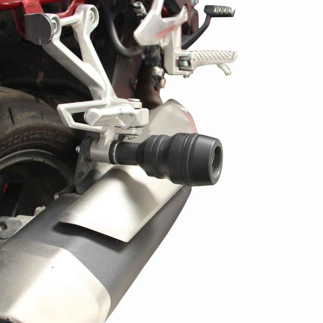 GP Kompozit Honda CB750 Hornet 2023-2026 Uyumlu Egzoz Koruma Takozu Siyah - 3