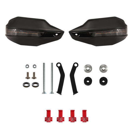 GP Kompozit Honda CB750 Hornet 2023-2026 Uyumlu Led Sinyalli Elcik Koruma Siyah - 6
