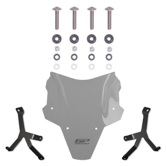 GP Kompozit Honda CB750 Hornet 2025-2026 Uyumlu Kısa Ön Cam Füme - 3