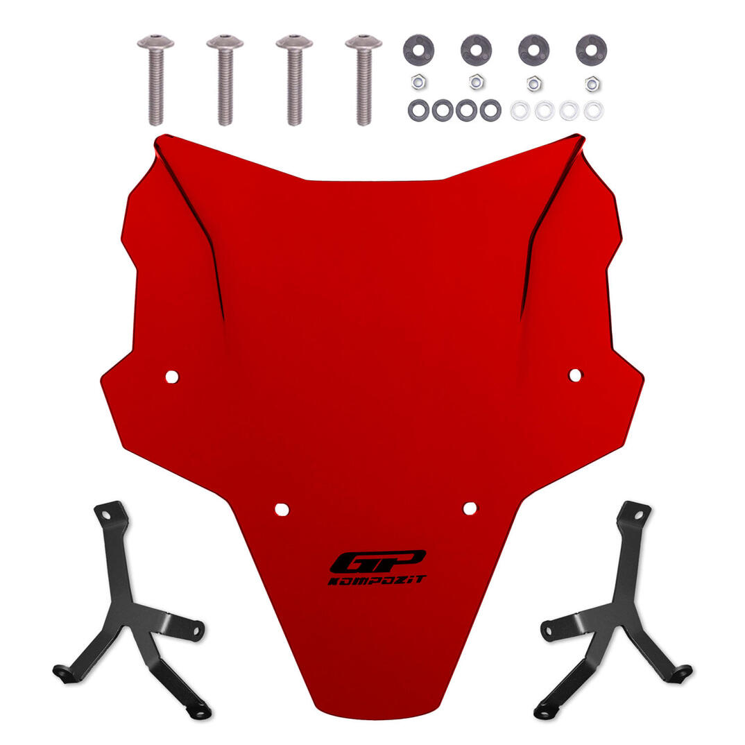 GP Kompozit Honda CB750 Hornet 2025-2026 Uyumlu Ön Cam Kırmızı - 5
