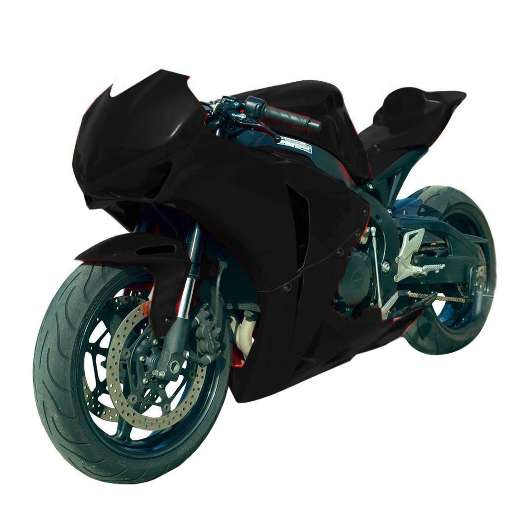 GP Kompozit Honda CBR1000RR 2008-2011 Uyumlu Yarış Grenajı Siyah - 1