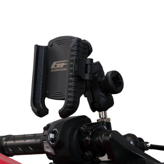 GP Kompozit Honda CBR500R 2018-2026 Uyumlu Titreşim Modüllü Telefon Tutucu Siyah (1)