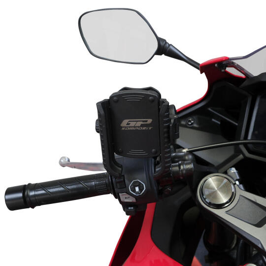 GP Kompozit Honda CBR500R 2018-2026 Uyumlu Titreşim Modüllü Telefon Tutucu Siyah - 3
