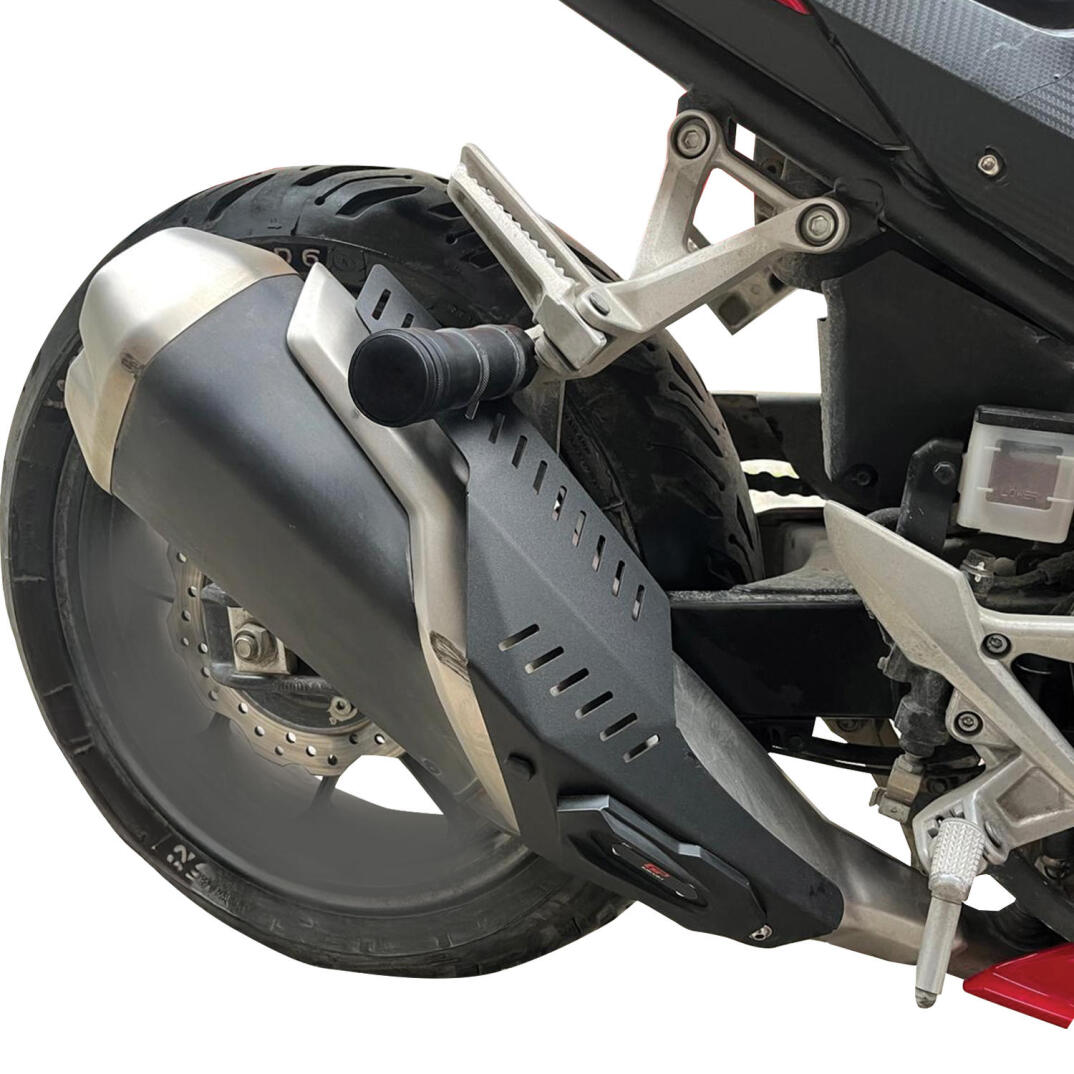 GP Kompozit Honda CBR500R 2025-2026 Uyumlu Egzoz Koruma Kapağı Siyah - 2