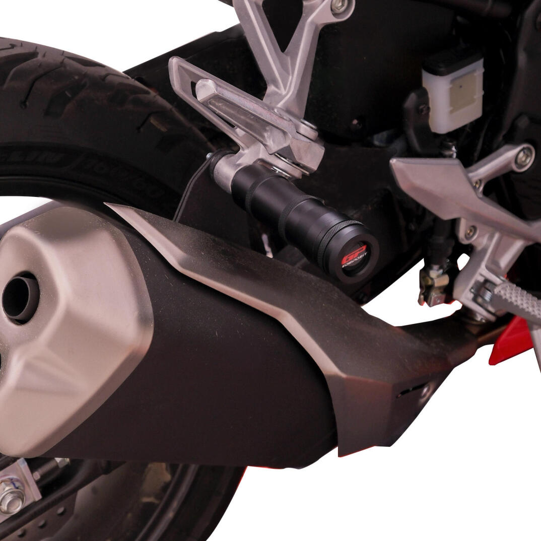 GP Kompozit Honda CBR500R 2025-2026 Uyumlu Egzoz Koruma Takozu Siyah - 3