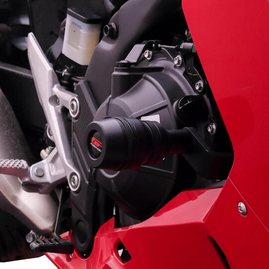GP Kompozit Honda CBR500R 2025-2026 Uyumlu Motor Koruma Takozu Siyah (1)