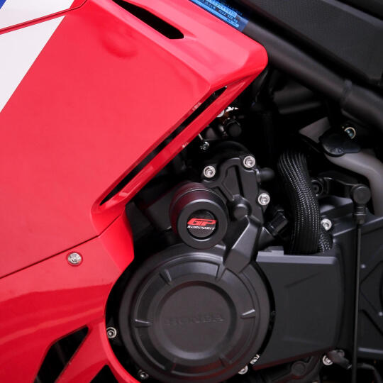GP Kompozit Honda CBR500R 2025-2026 Uyumlu Motor Koruma Takozu Siyah - 4