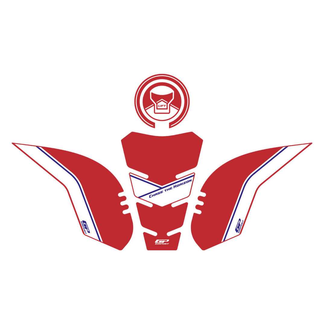 GP Kompozit Honda CBR500R 2025-2026 Uyumlu Tank Pad Seti Kırmızı - 1