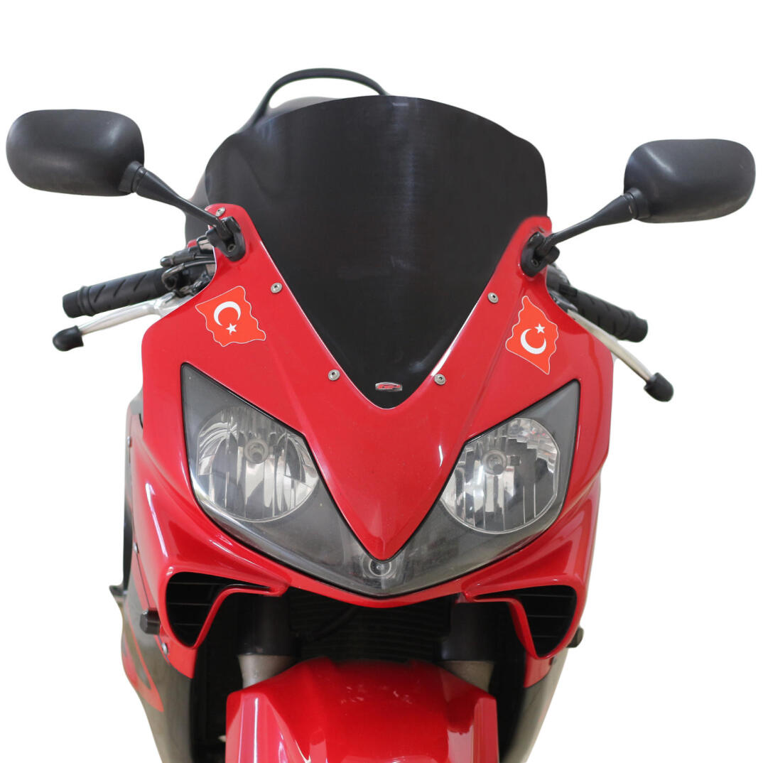 GP Kompozit Honda CBR600F 2005-2008 Uyumlu Ön Cam Füme - 2