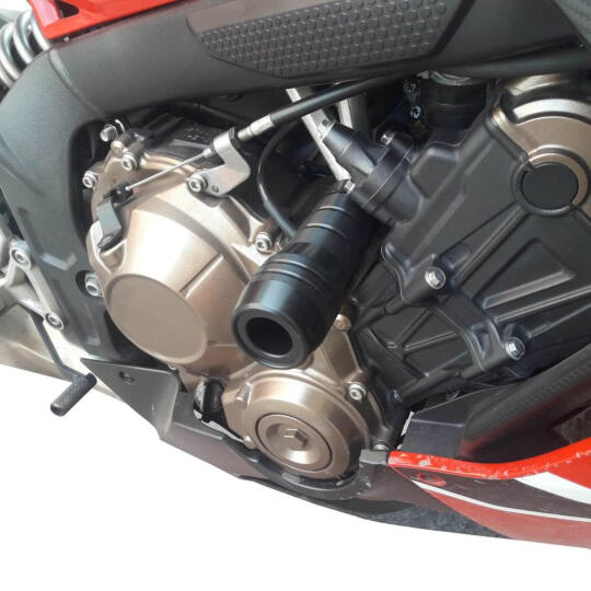 GP Kompozit Honda CBR650F 2014-2018 Uyumlu Motor Koruma Takozu Siyah (1)