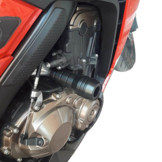 GP Kompozit Honda CBR650F 2014-2018 Uyumlu Motor Koruma Takozu Siyah - 3