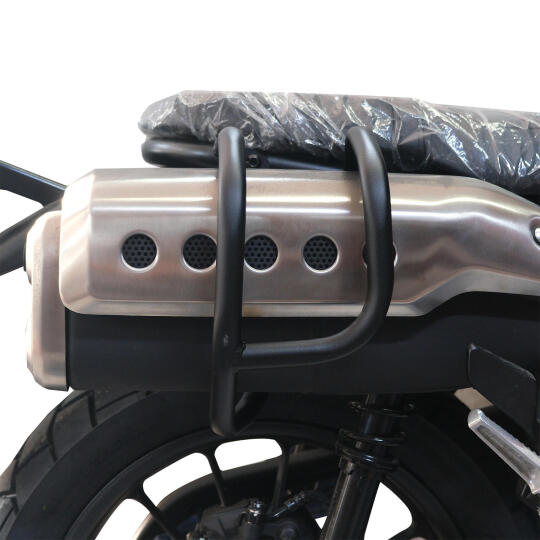 GP Kompozit Honda CL 250 2023-2025 Uyumlu Egzoz Koruma Demiri Siyah (1)