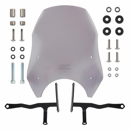 GP Kompozit Honda CL 250 2023-2025 Uyumlu Ön Cam Füme - 7