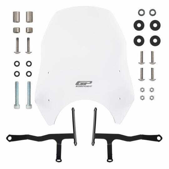 GP Kompozit Honda CL 250 2023-2025 Uyumlu Ön Cam Şeffaf - 7