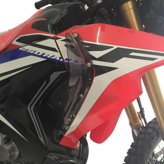 GP Kompozit Honda CRF250 Rally 2017-2020 Uyumlu Bacak Koruma Siyah (1)