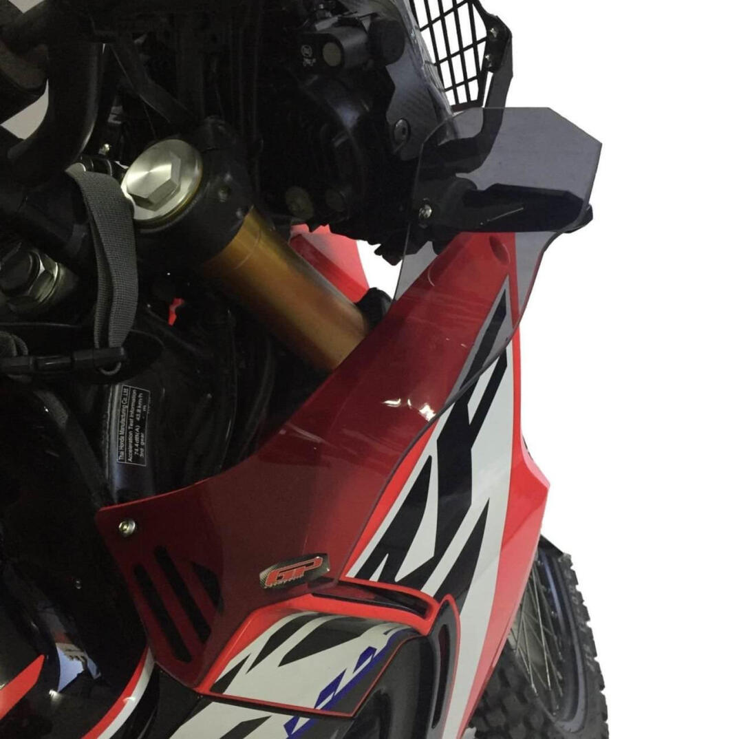 GP Kompozit Honda CRF250 Rally 2017-2020 Uyumlu Sağ Sol Rüzgarlık Şeffaf - 3
